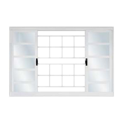 Vitro MGM 100x120x70Cm Sul Branco com Grade Quadriculada sem Vidro - Aço - ID 13318