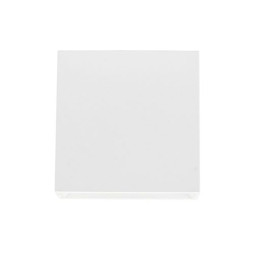 Arandela Gaya Focus Facho Duplo 5,2x12,1x12,1Cm 4W IP65 3000K Branco Quadrado 9680