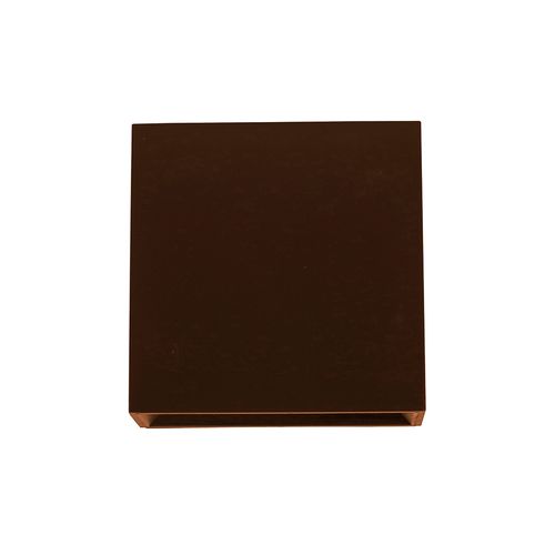 Arandela Gaya Focus Facho Duplo 5,2x12,1x12,1Cm 4W IP65 3000K Marrom Quadrado 3140