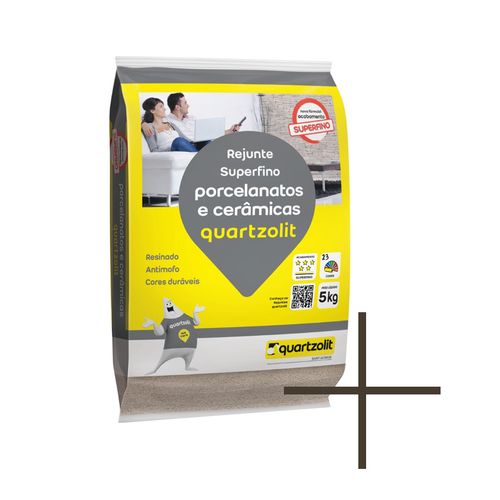 Rejunte Quartzolit Porcelanato 5Kg Marrom Café 0100.00049.0030FD