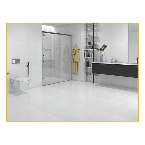 Piso Cerâmico Marmogres 75x75 Retificado Acetinado Artemis Bianco 575000 - LD