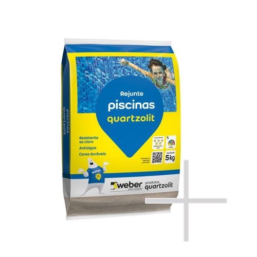 Rejunte Quartzolit Piscina 5Kg Cinza Platina 0108.00020.0030FD