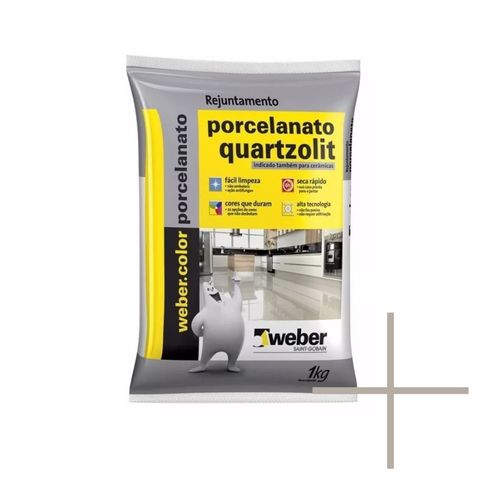 Rejunte Quartzolit Porcelanato 1Kg Corda 0110.00055.0015FD