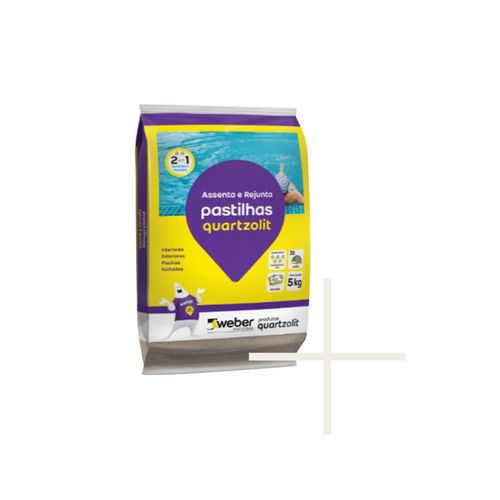 Argamassa Quartzolit Pastilha Interna e Externa Branca 5KG 0561.00000.0030FD