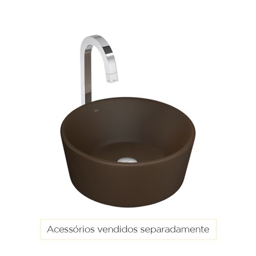 Cuba Deca Apoio Redonda 36cm Marrom Fosco L.146.22