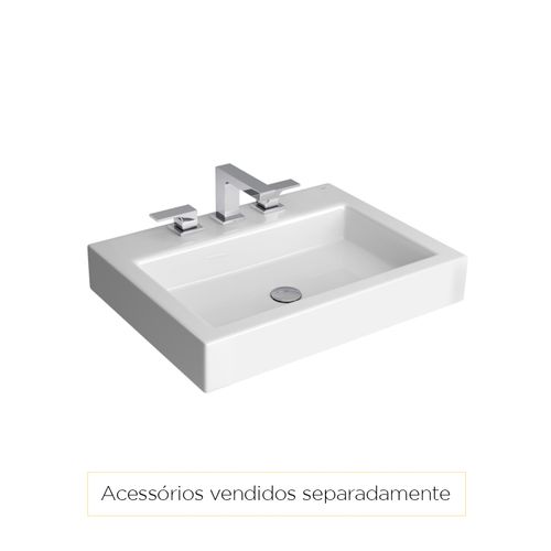 Cuba Deca Apoio Retangular 60x45cm Branco L.19.17