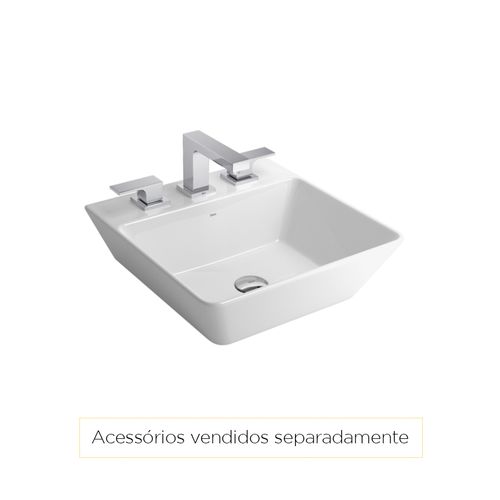 Cuba Deca Apoio 40x42cm com Mesa Branca L.270.17