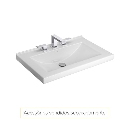 Cuba Deca Apoio/Sobrepor 70x45,5cm Retangular com Mesa L.94.17