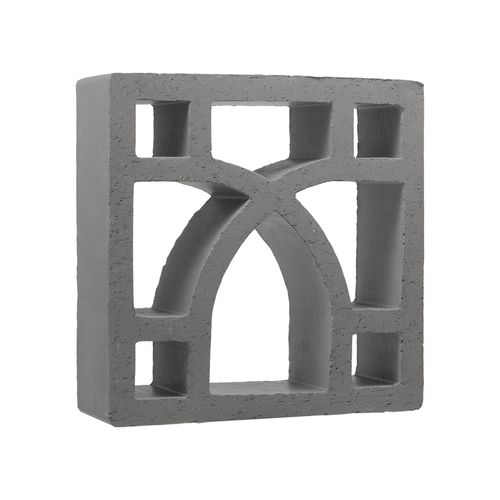 Cobogó Manufatti Argila 25x25 Arabesco Carbono