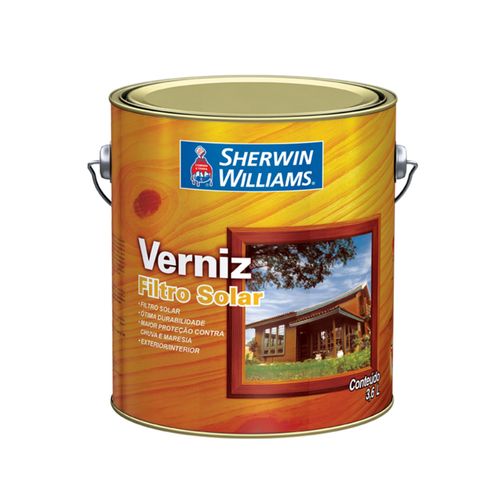 Verniz Sherwin Williams Verniz Filtro Solar Brilhante Incolor 3,6 Litros 5910001