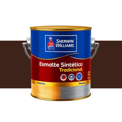 Tinta Sherwin Williams Metalatex Esmalte Sintentico Alto Brilho Marrom 3,6 Litros 7312001