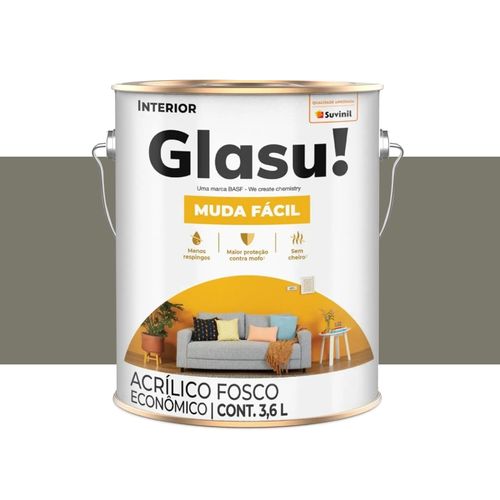 Tinta Glasu Eco Fosco Concreto 3,6 Litros 50102452