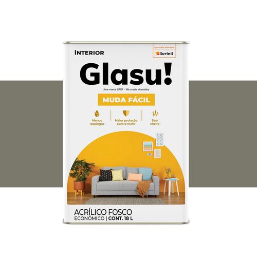 Tinta Glasu Eco Fosco Concreto 18 Litros 50151720