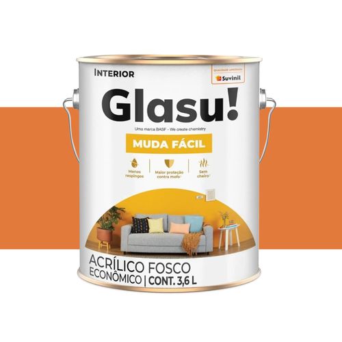 Tinta Glasu Eco Fosco Cenoura 3,6 Litros 50636984