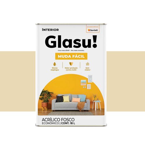 Tinta Glasu Eco Fosco Marfim 18 Litros 53427059