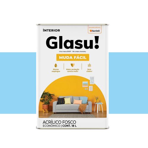 Tinta Glasu Eco Fosco Céu Claro 18 Litros 50147018