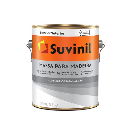 Massa Suvinil 3,5 Litros para Madeira 5,5 KG 53446775