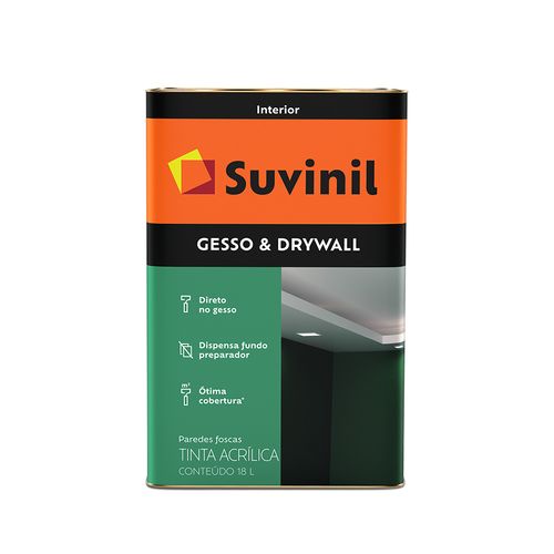 Tinta Suvinil Direto Gesso Drywall 18 Litros 50508912