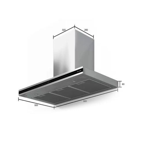 Coifa Mueller MCF0190G1 Parede Plana 90cm 127V 681050017
