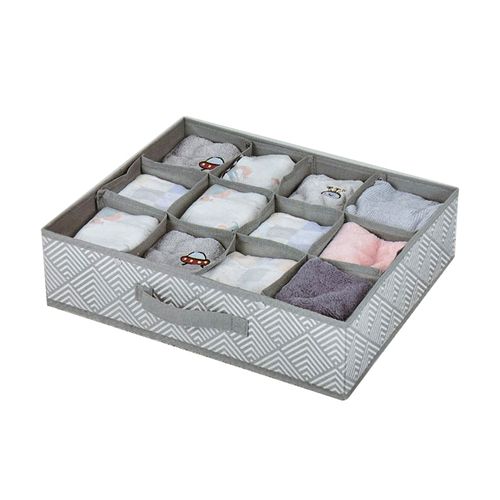 Organizador 12 Divisorias Casa ok 45x36x12cm Cinza FS-6108R-