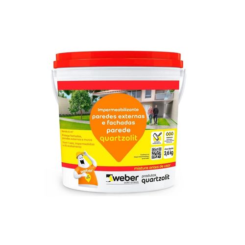 Impermeabilizante Quartzolit Parede Branco 3,6Kg 31114.03.34.053