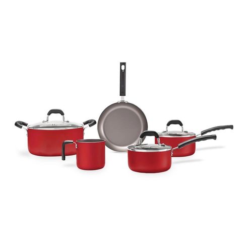 Conjunto Brinox Panela 5 Pecas Safrron-Vermelho 7201/100