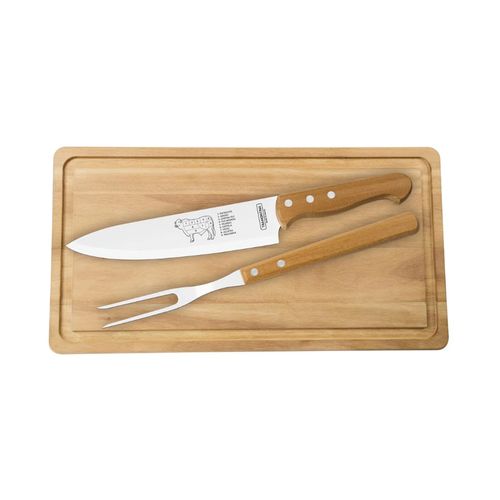 Kit Tramontina Churrasco Inox 3 peças  22399/076