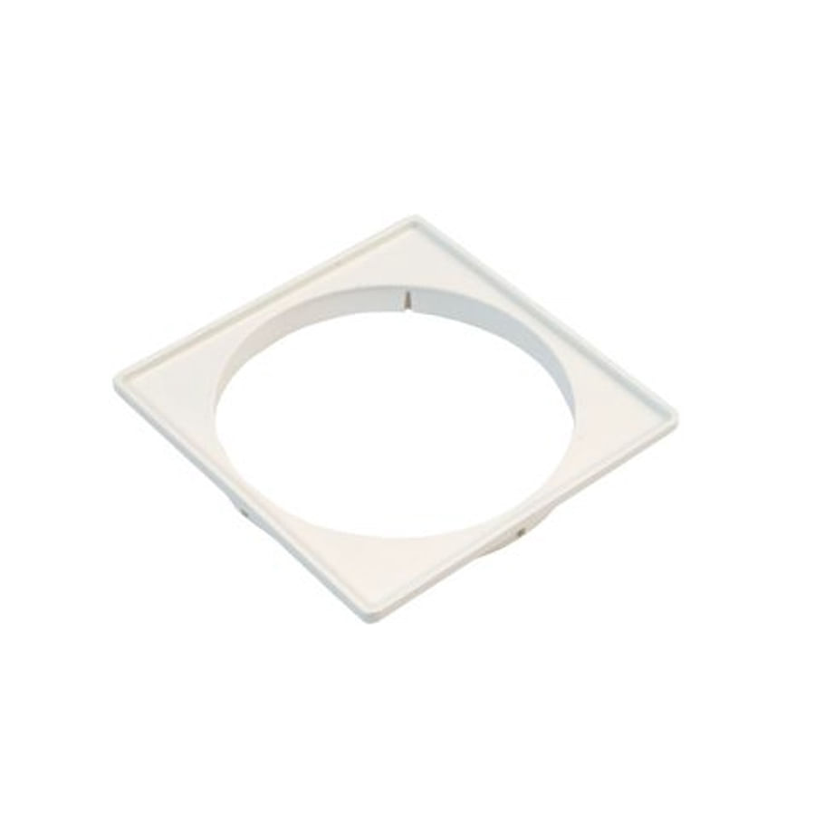 Porta Grelha Quadrado para Grelha Redonda PVC Branco DN100 Luconi
