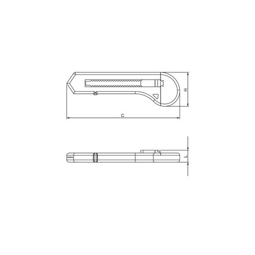 Estilete Cortag Metal Prof.Lam.18mm 60226