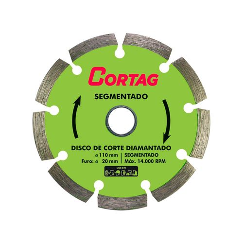 Disco Diamantado Cortag Segmentado 110mm 60973