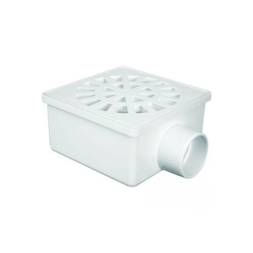 Ralo Quadrado Sifonado Luconi 100mm Branco 1336