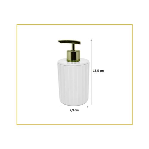 Kit OU Groove Porta Sabonete Liquido/Escova VBG815 Branco