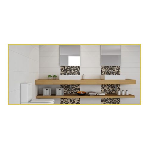 Azulejo Portinari 29,1X87,7 White Plain Matte Retificado 6055340A
