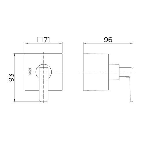 Acabamento Docol Base Deca Reforma Stillo 1.1/2" Cromado 0082