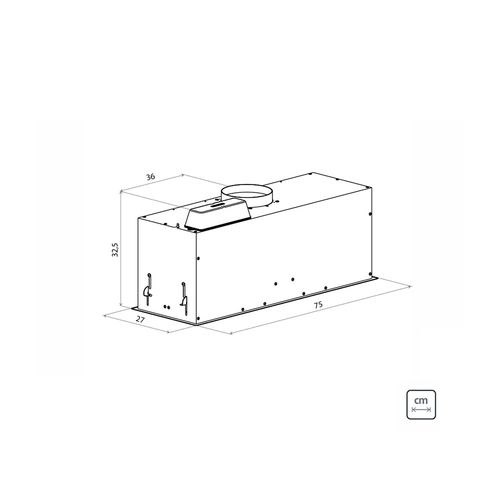 Coifa Tramontina Inox Embutir 95800/015 Incasso 127V 75cm