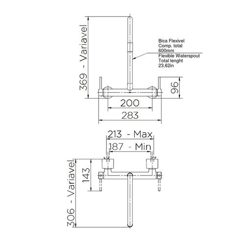Misturador Docol Cozinha Parade Spice Cromado/Black 00902057