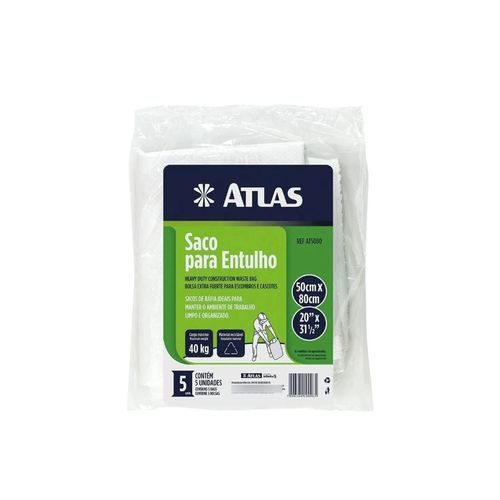 Saco Atlas Rafia 40 Kilo para Entulho AT5080