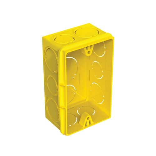 Caixa de Luz PVC Tigre Flex 4x2 Amarela 33043554
