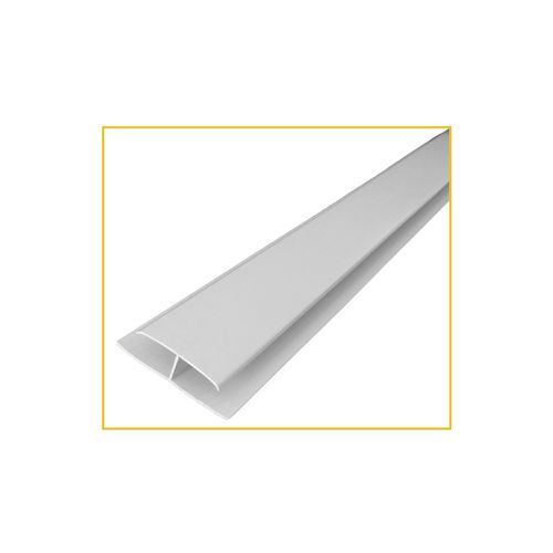 Perfil PVC Bariri Emenda H Rigida 50mm X 12mm X 6 Metros