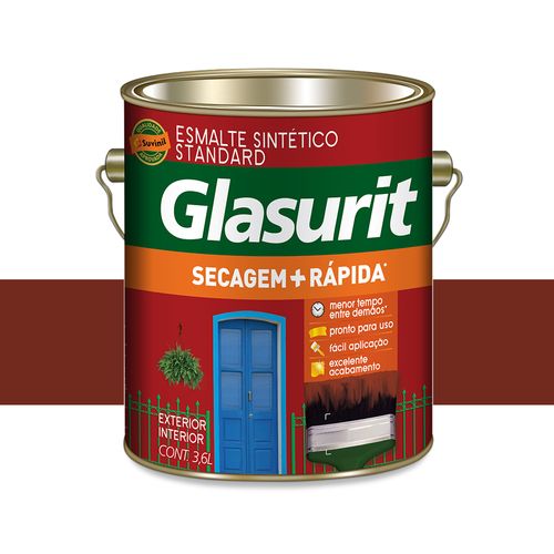 Tinta Glasu Esmalte Seca Rápido Brilhante Colorado 3,6 Litros 53438825
