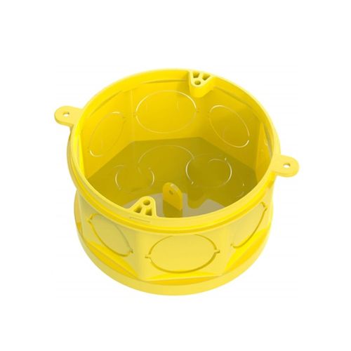 Caixa Luz PVC Tigre Flex 4x4 Octogonal Amarela Fundo Móvel 33043155