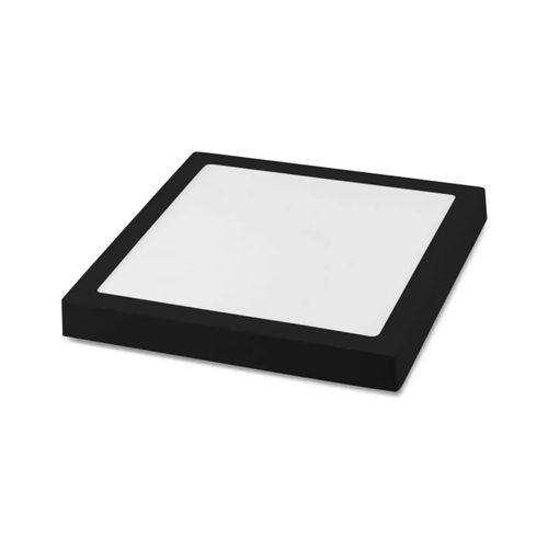 Plafon Startec Led 30x30x3Cm 24W 6500K Preto Quadrado 149400071