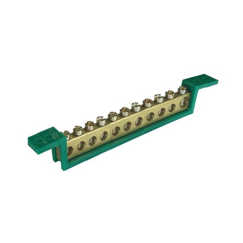 Barramento Terra Steck Terminal Verde SBT11