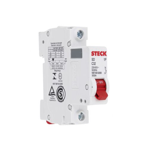 Disjuntor Steck Din Monofásico 32A SDD61C32