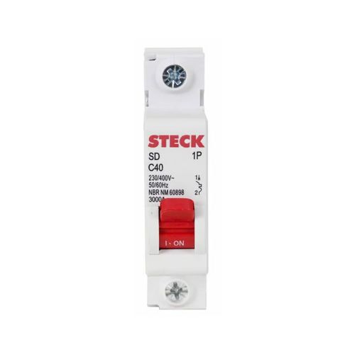 Disjuntor Steck Din Monofásico 40A SDD61C40