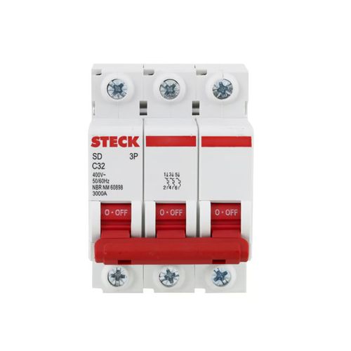 Disjuntor Steck Din Trifásico 32A SDD63C32