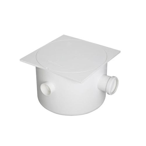 Caixa Sifonada Krona 250x172x50 Quadrada com Tampa Branca 924