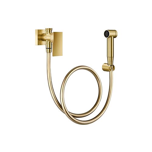 Ducha Docol Higiênica com Registro Derivação New Edge Ouro Escovado 00925672