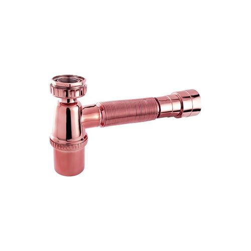 Sifão Esteves Universal Saída Extensível Porca Plastica Metal Rose VSP350RWG