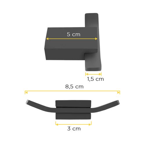 Cabide Sigma Duplo 2060 Siena Black 40842310